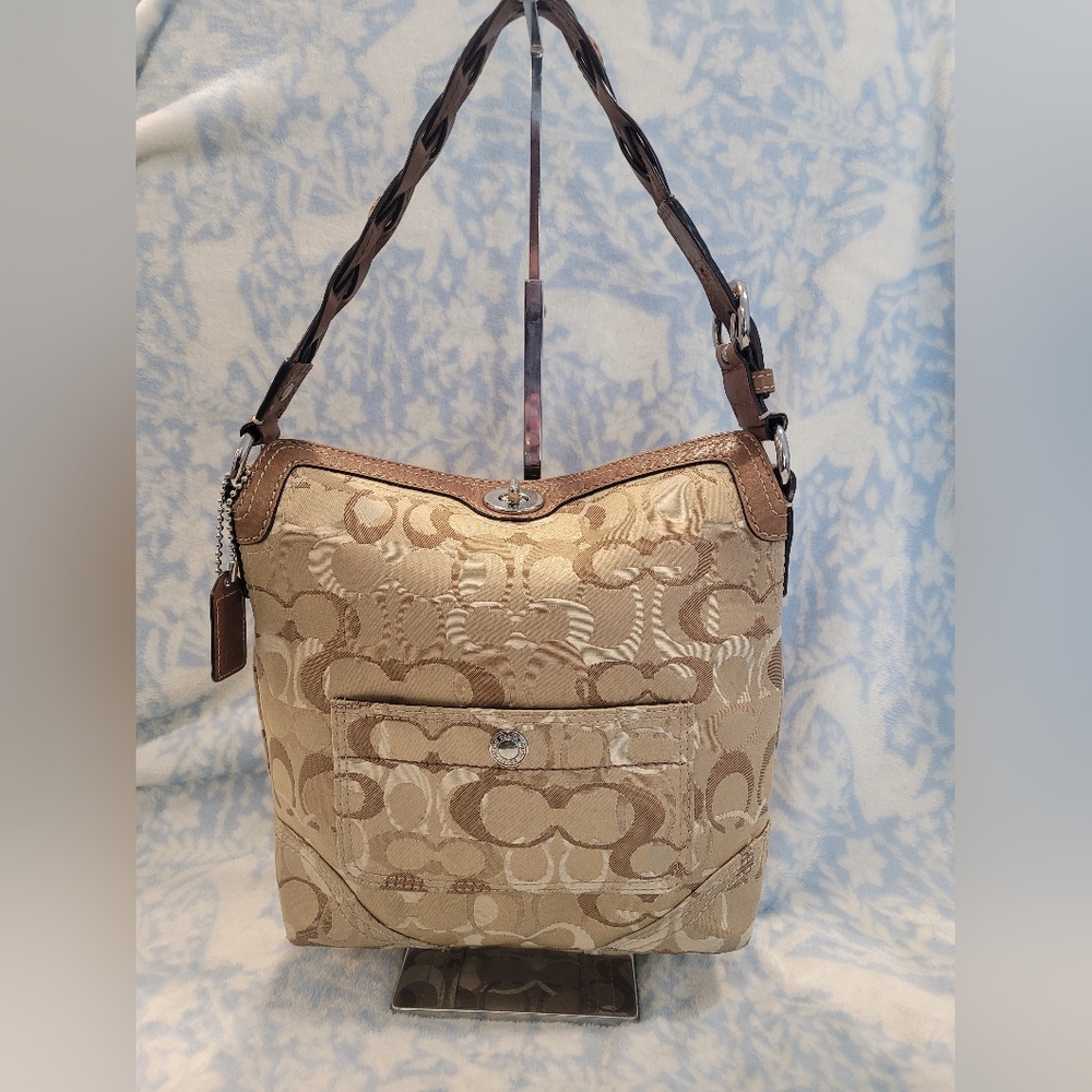 Coach Chelsea Optic Signature Hobo shoulder bag 2007